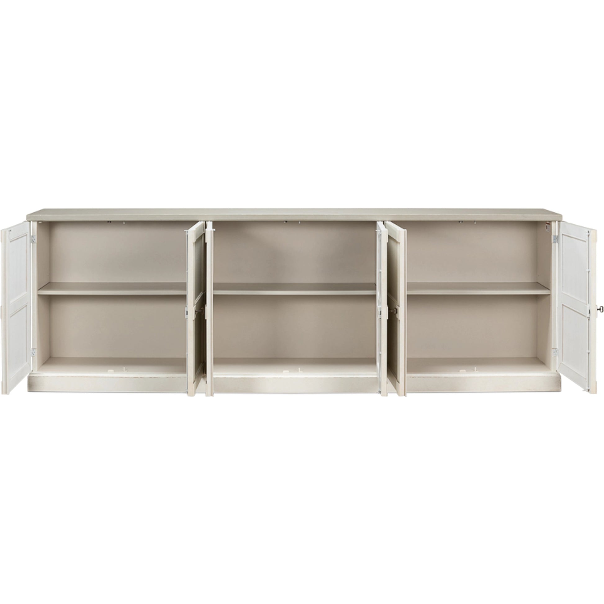 Luciana Buffet by Sarreid Ltd.. Made from pine in a traditional style.