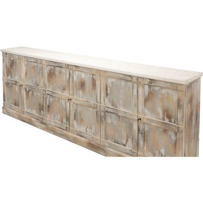Luciana Buffet by Sarreid Ltd.. Made from pine in a traditional style.