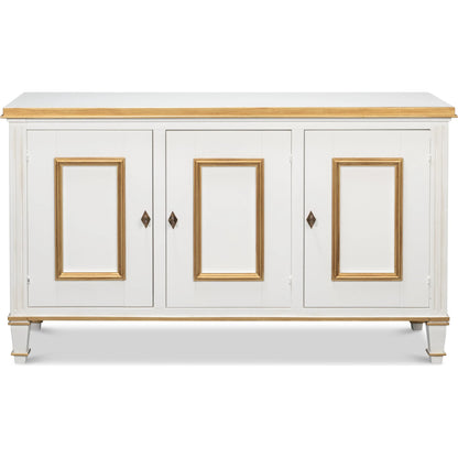 Louis XVI Buffet by Sarreid Ltd.. Made from wood in a traditional style.
