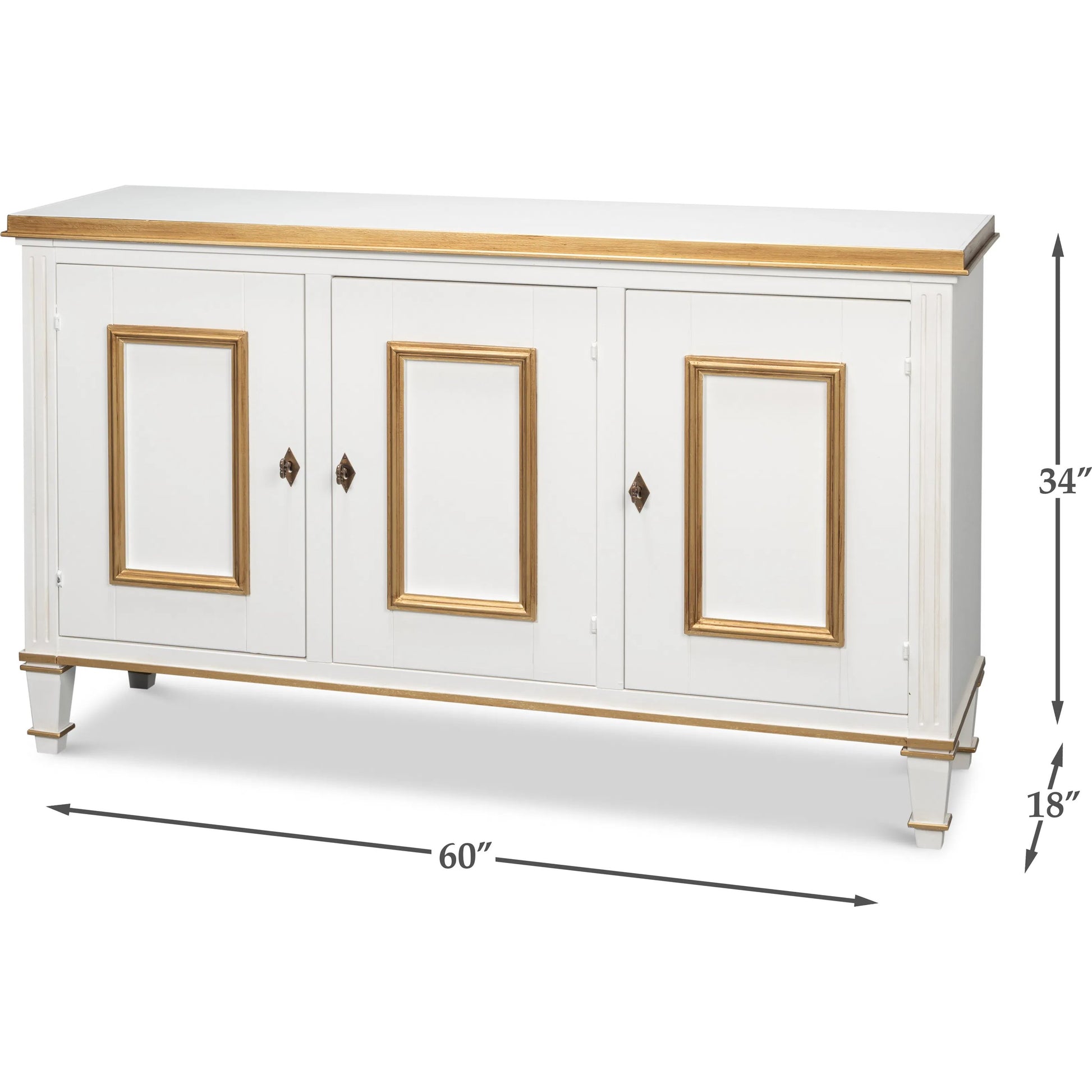 Louis XVI Buffet by Sarreid Ltd.. Made from wood in a traditional style.