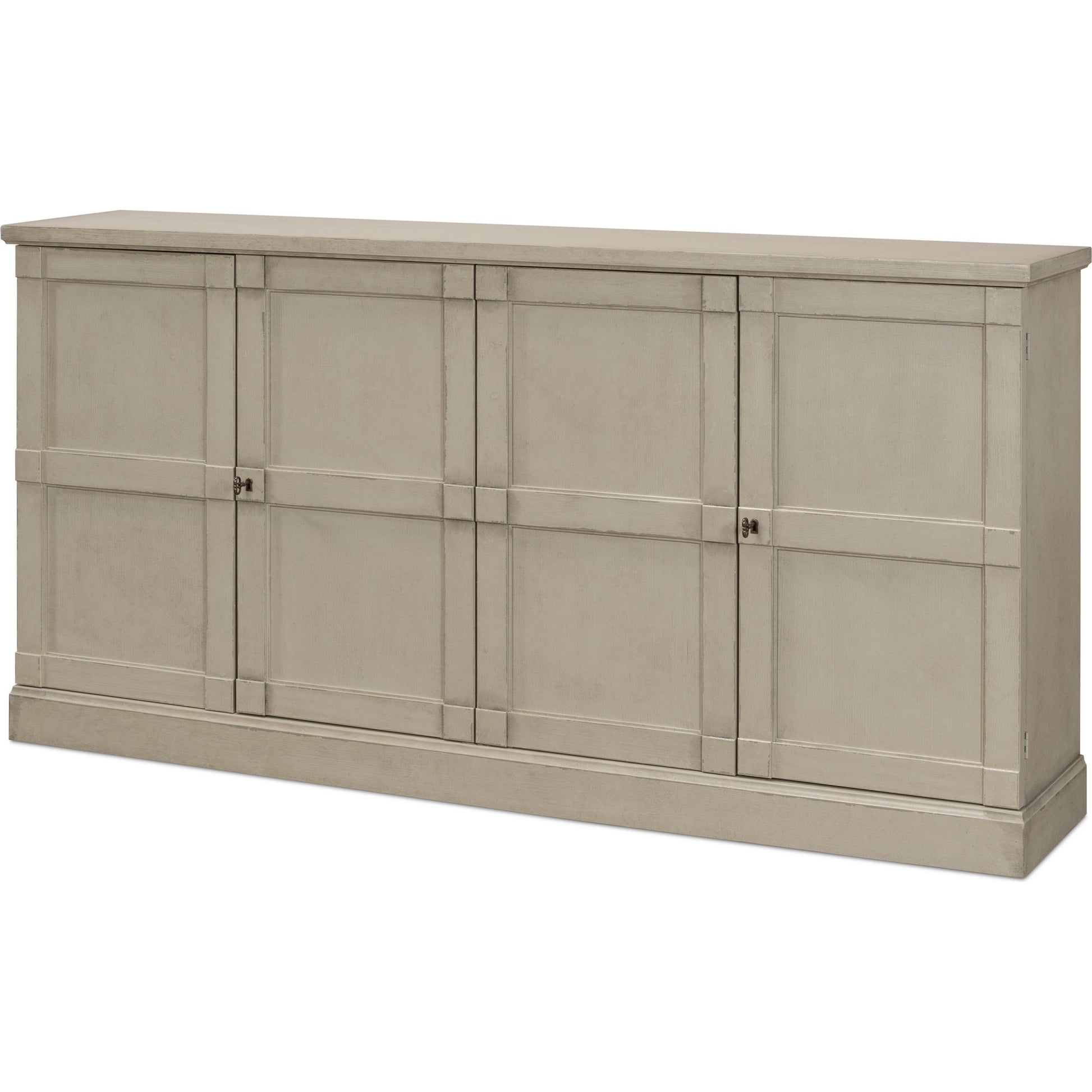 Lionisio Buffet, 75" by Sarreid Ltd. in washed grey and washed gray finish. Made from wood in a cottage & farmhouse style.