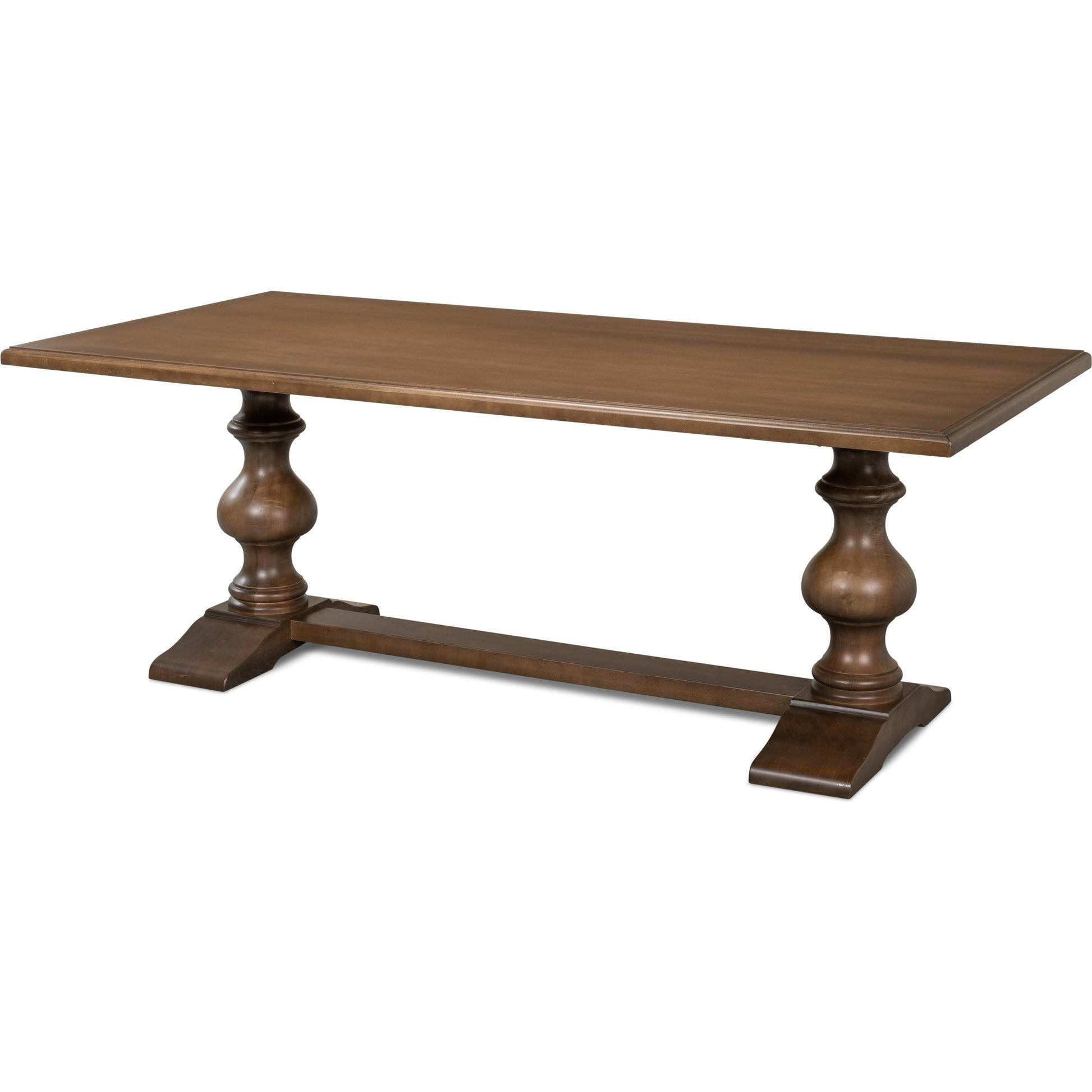 Lionisio 84" Trestle Dining Table by Sarreid Ltd.. Made from solid poplar veneered top in a traditional style.