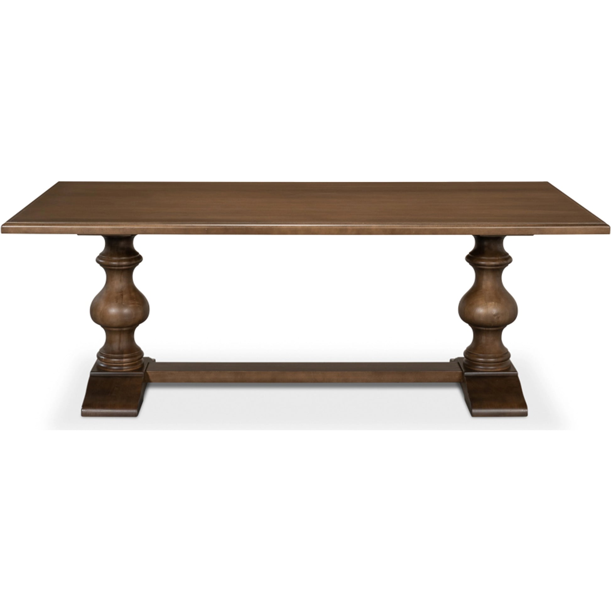 Lionisio 84" Trestle Dining Table by Sarreid Ltd.. Made from solid poplar veneered top in a traditional style.