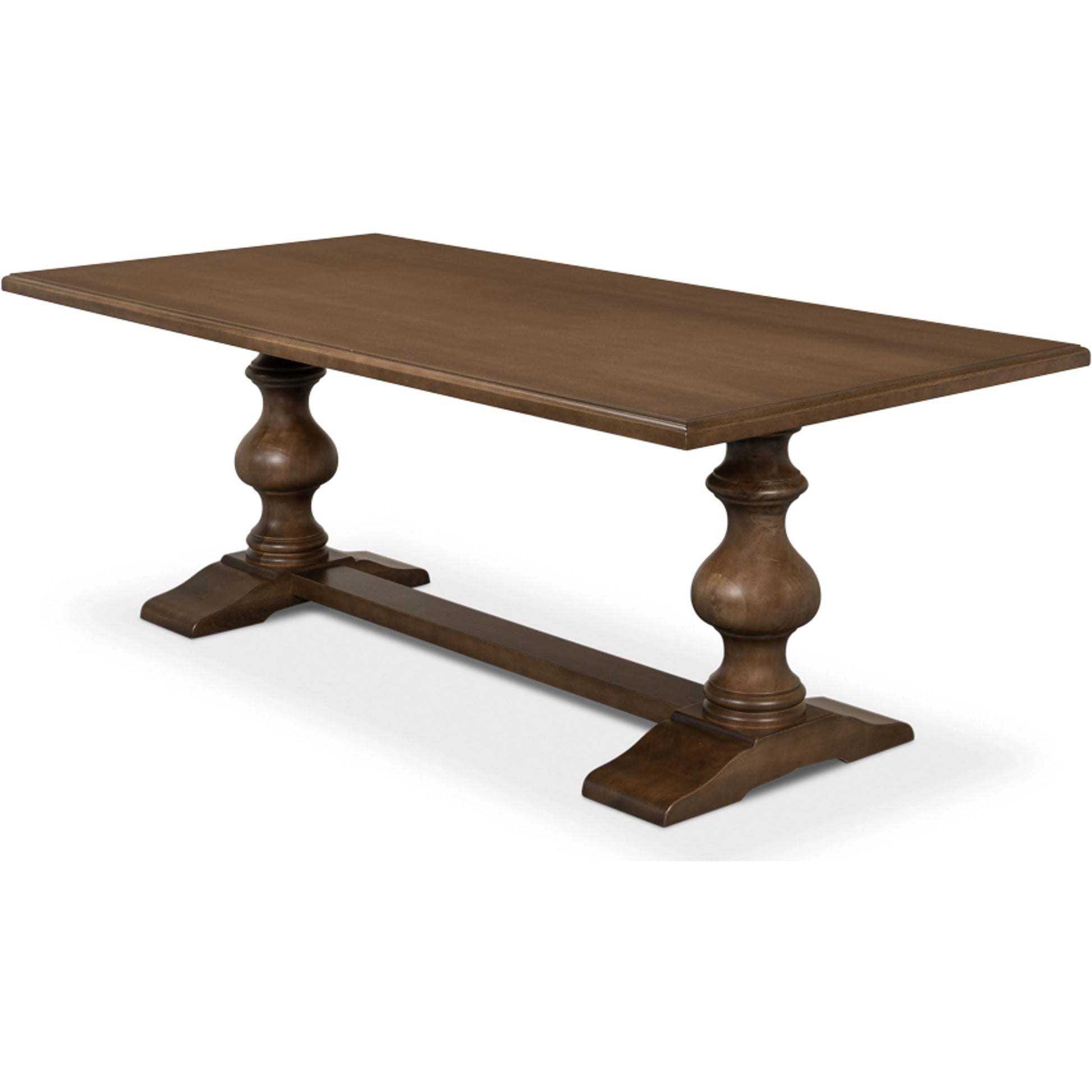 Lionisio 84" Trestle Dining Table by Sarreid Ltd.. Made from solid poplar veneered top in a traditional style.
