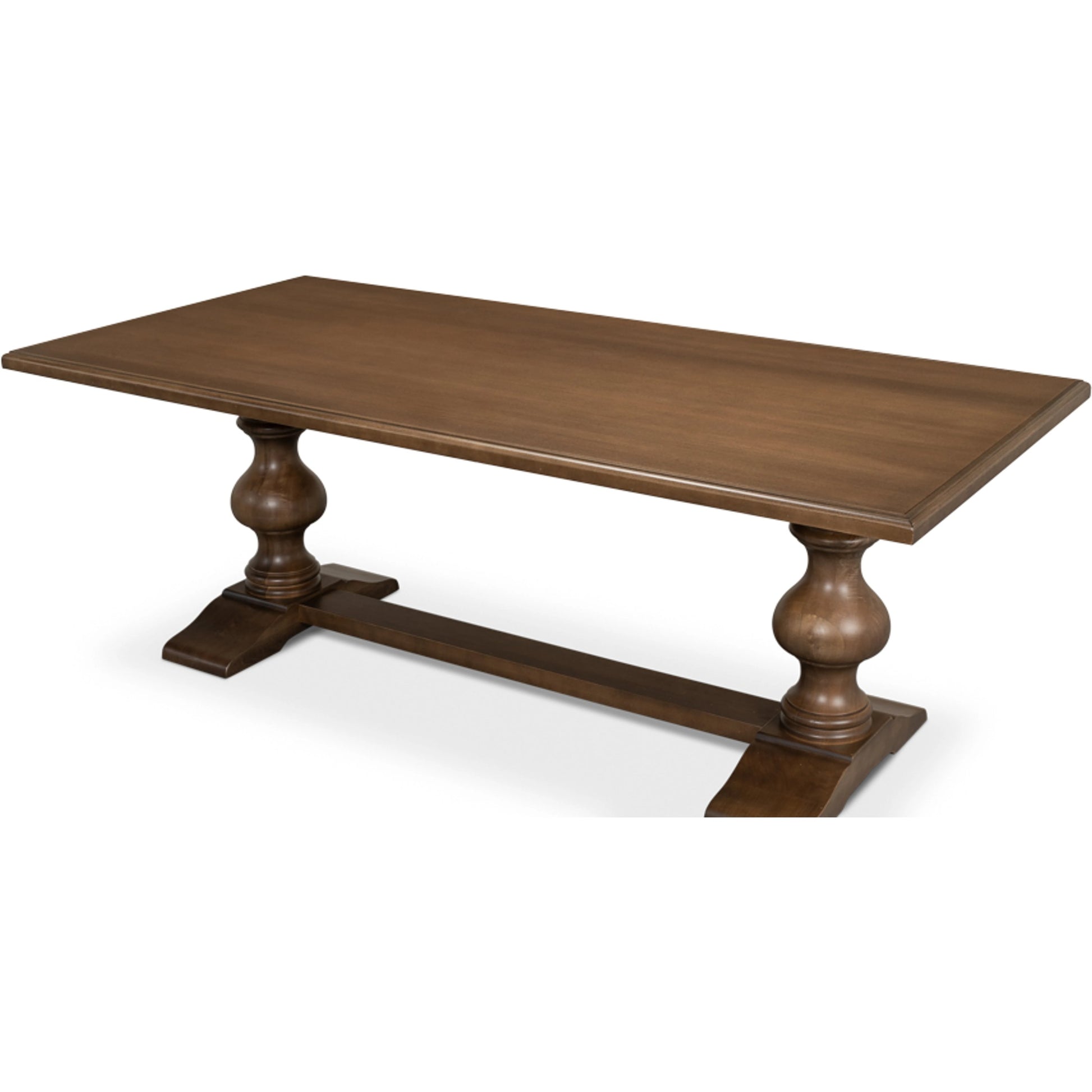 Lionisio 84" Trestle Dining Table by Sarreid Ltd.. Made from solid poplar veneered top in a traditional style.