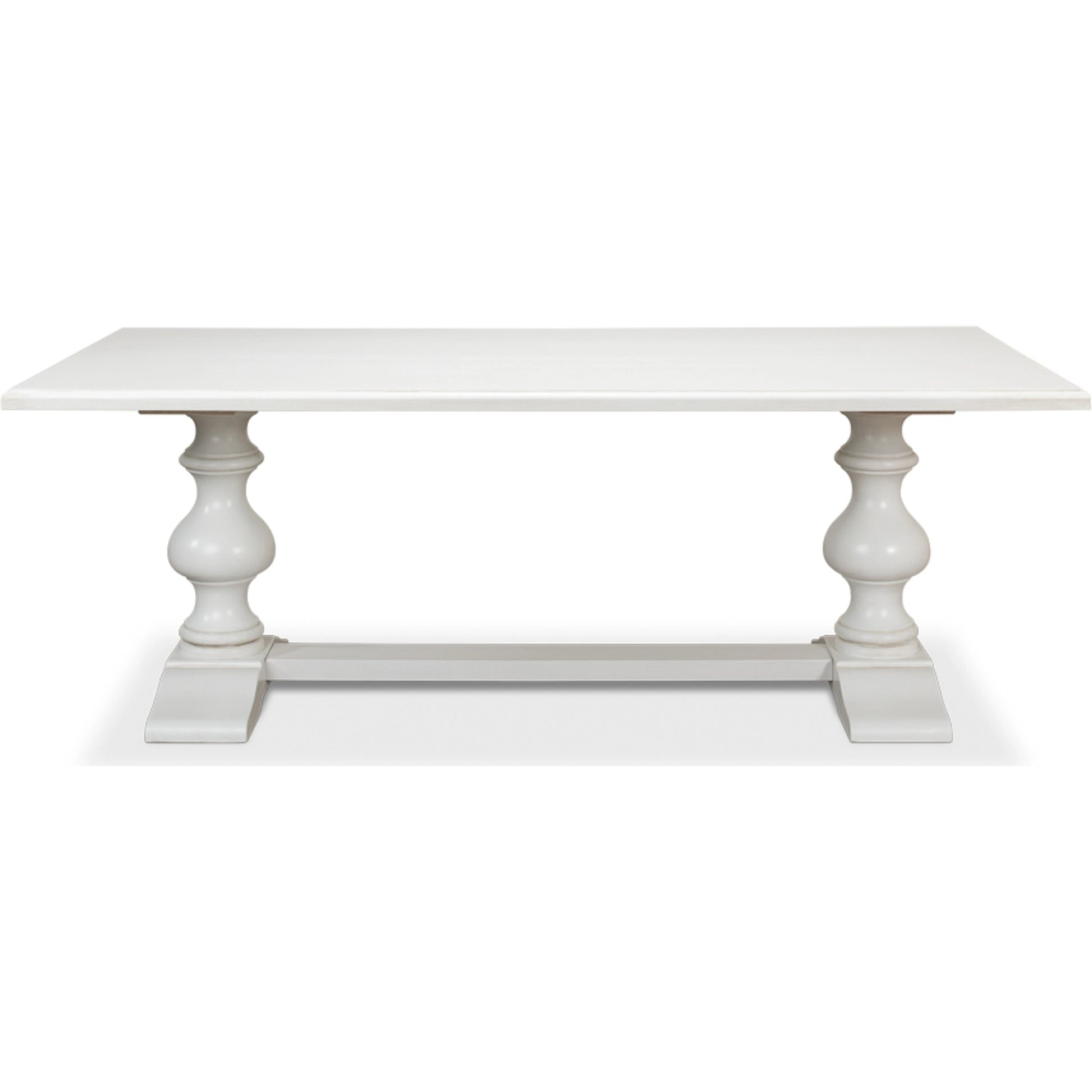 Lionisio 84" Trestle Dining Table by Sarreid Ltd.. Made from solid poplar veneered top in a traditional style.