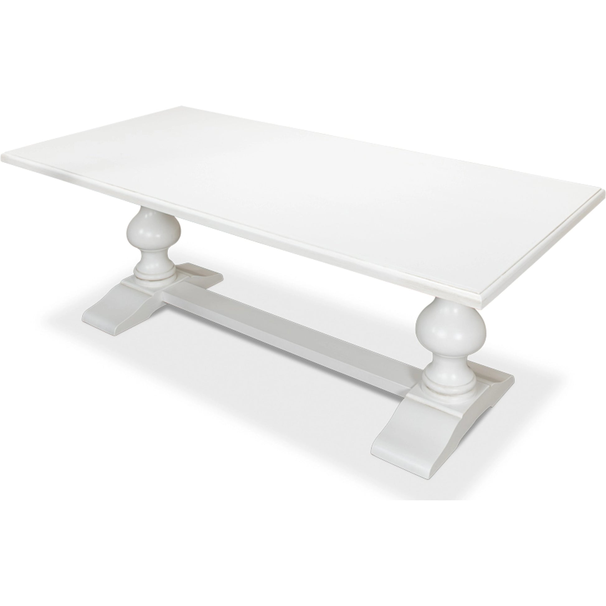 Lionisio 84" Trestle Dining Table by Sarreid Ltd.. Made from solid poplar veneered top in a traditional style.