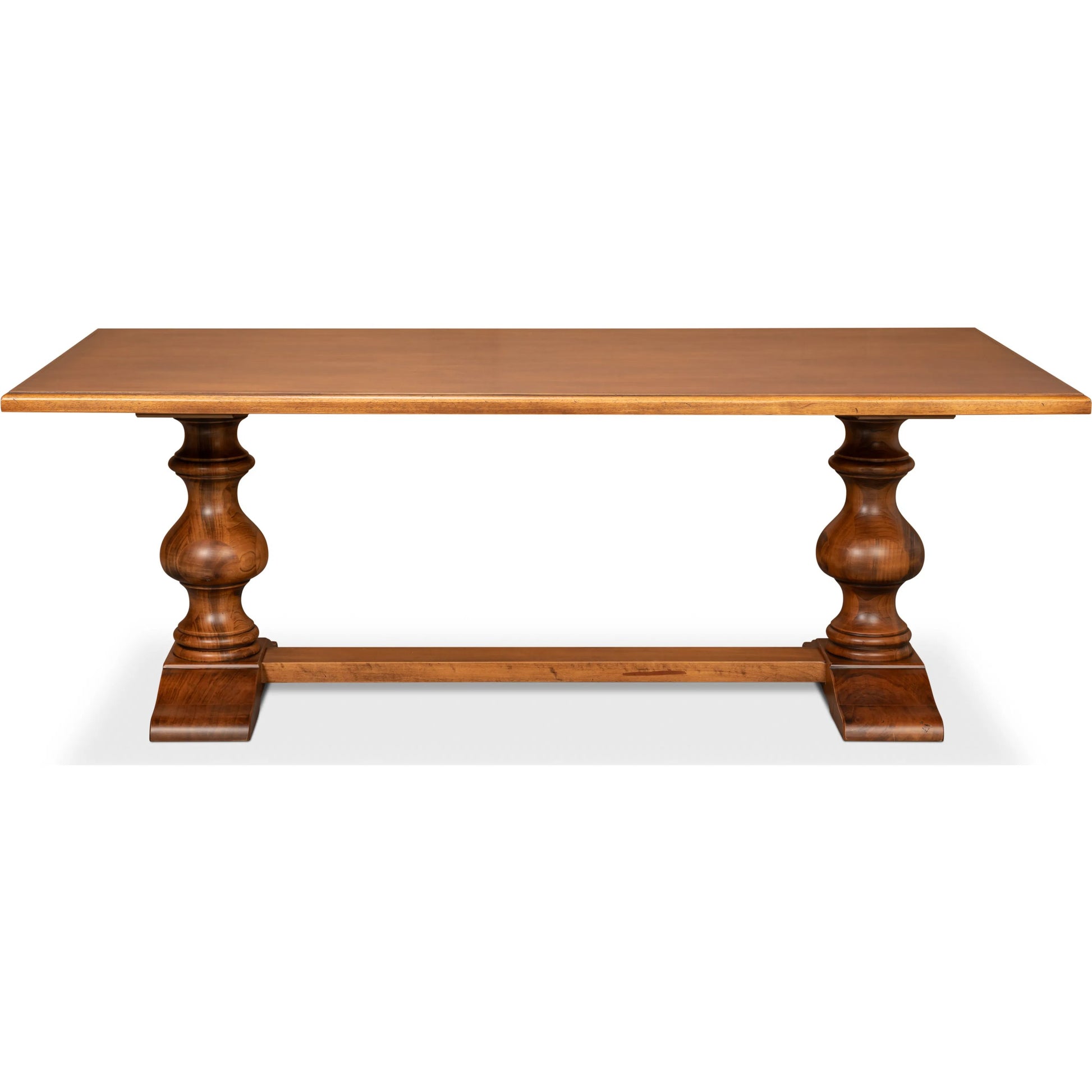 Lionisio Trestle Table by Sarreid Ltd. in brown and noce anticato. Made from unique in a unique style.