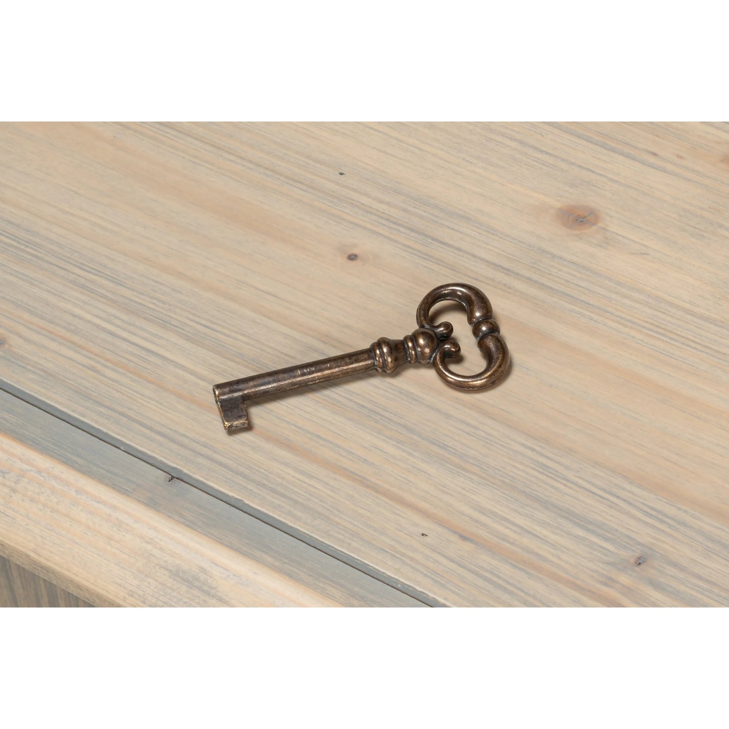 021 SI-2447885 | Closeup | Crested Wall Cabinet by Sarreid Ltd.. Made from solid pine, 4 adjustable shelves in a cottage & farmhouse style.