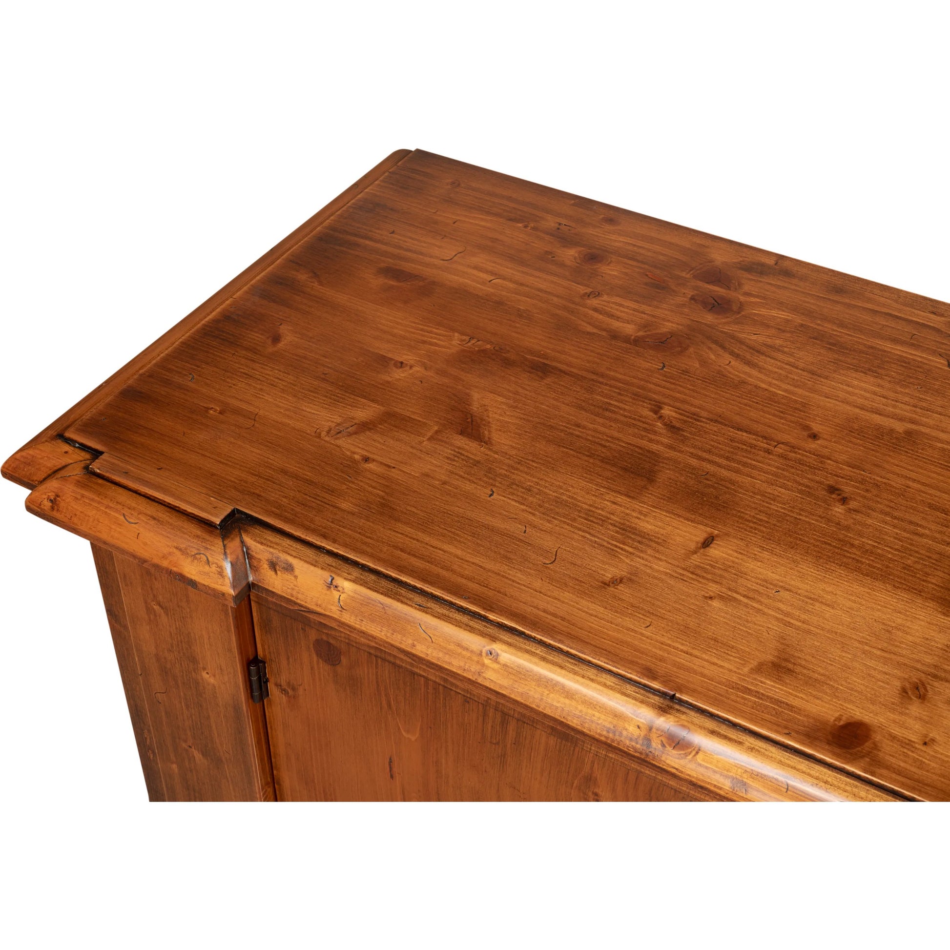 Crested Wall Cabinet by Sarreid Ltd.. Made from solid pine, 4 adjustable shelves in a cottage & farmhouse style.