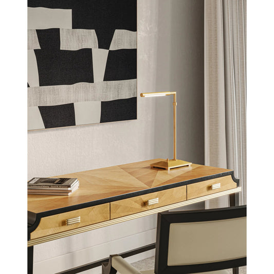 Autrand Desk Lamp by Currey and Company. Made from metal, acrylic in a modern style.