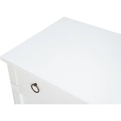 Center Media Base by Sarreid Ltd. in white and center media base. Made from unique in a unique style.