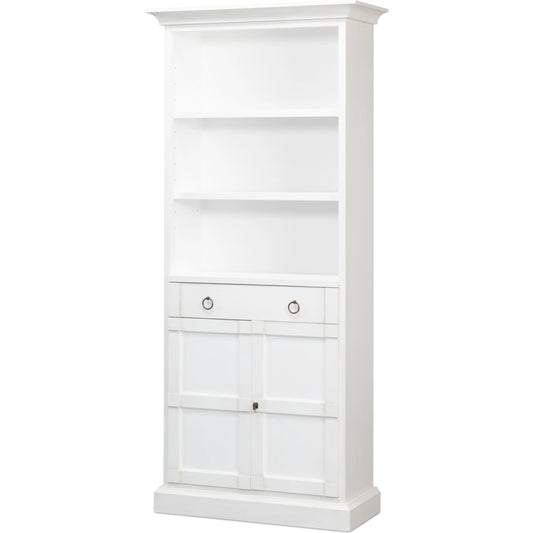 005 SI-1998667 | Additional Silo | Bookcase With Doors by Sarreid Ltd.. Made from solid pine in a cottage & farmhouse style.