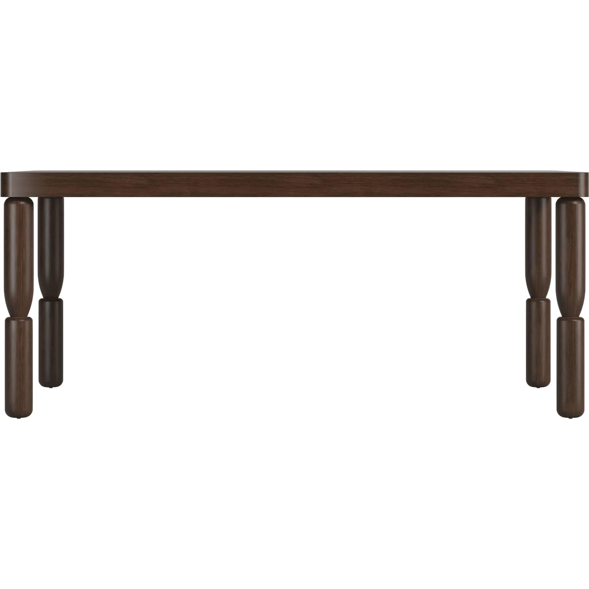 Verge Rectangular Dining Table by A.R.T. Furniture in handcrated walnut. Made from poplar, parawood solids, walnut veneer in a traditional style.