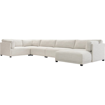 Loft Parker 5-PIECE Fabric Sectional by Bernhardt in white, cream. Made from fabric in a unique style.