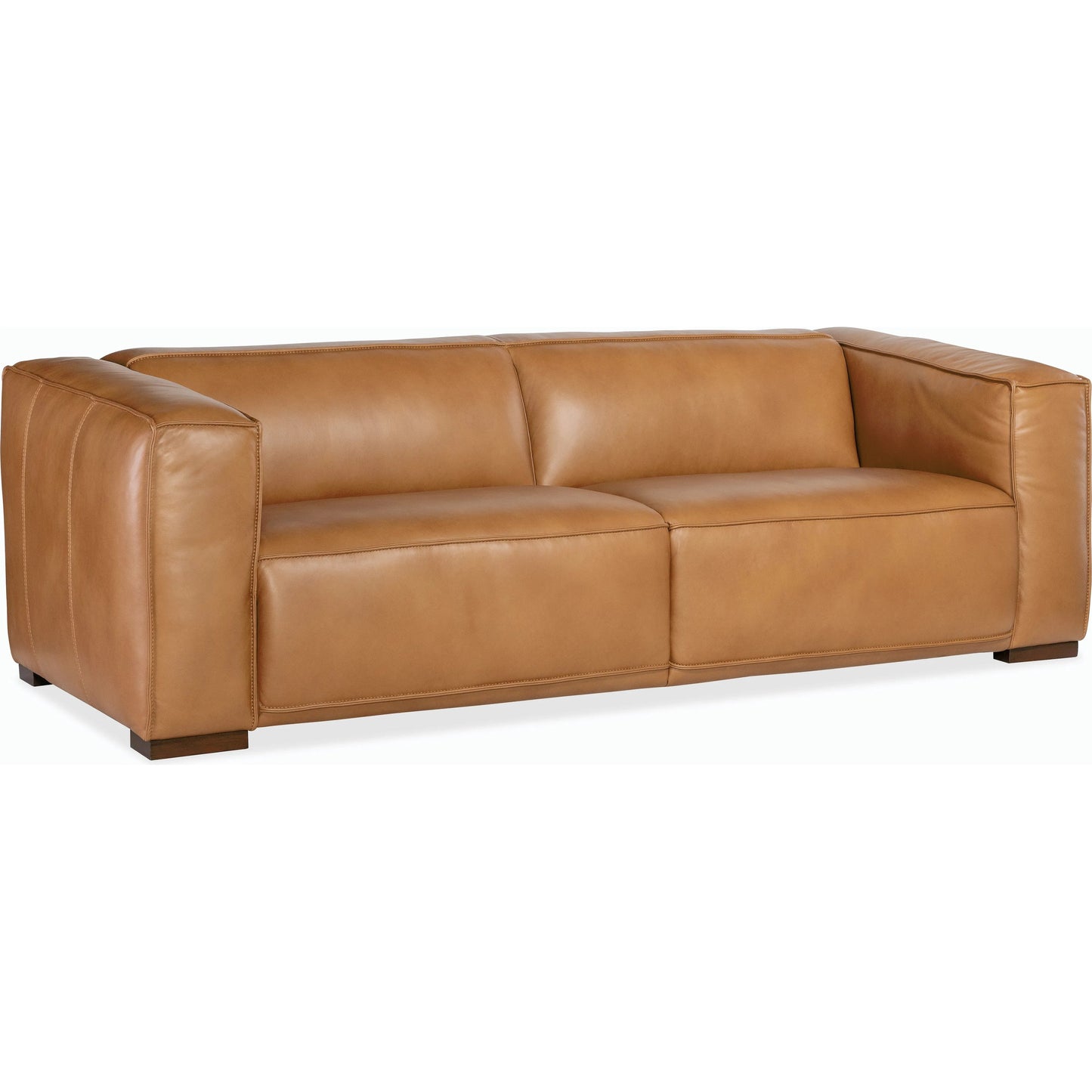 001 SI-2185876 | Primary Silo | Maria Sofa 2-Seat by Hooker Furniture in brown. Made from leather in a modern style.
