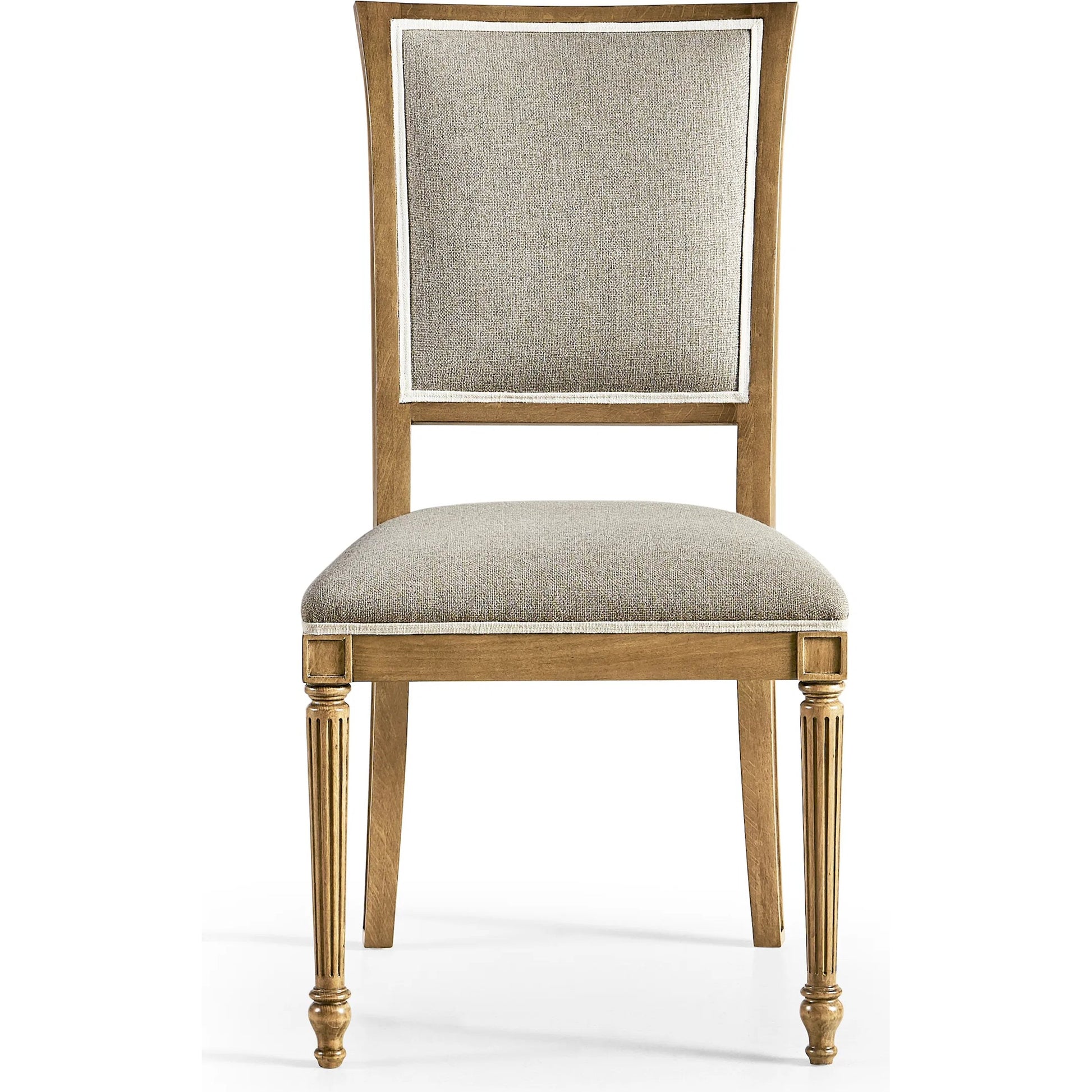 Timeless Flare Uph. Side Chair by Jonathan Charles. Made from beech wood, foam, fabric in a modern style.