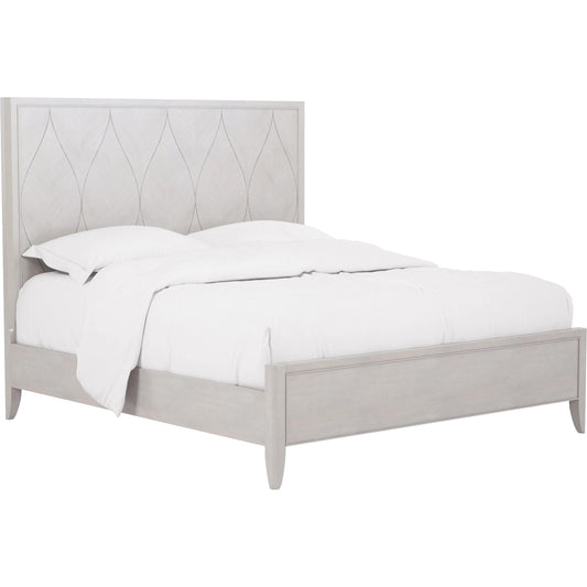 Mezzanine Panel Bed by A.R.T. Furniture in dove gray. Made from parawood, poplar solids, maple veneer in a modern style.