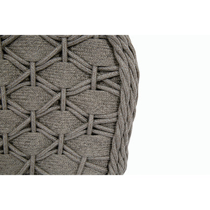 Marbella Outdoor Club Chair by Sunset West in graphite. Made from olefin rope in a modern style.