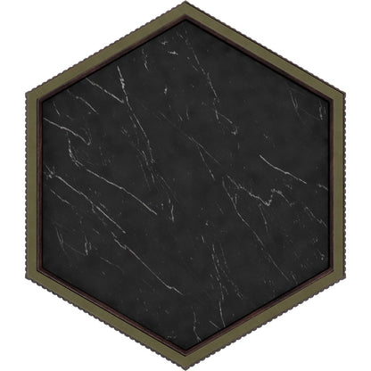 Revival Spot Table by A.R.T. Furniture in brown and napa mahogany. Made from rubberwood solids, quarter mahogany veneer, resin, metal, stone in a traditional style.