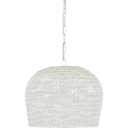 Piero Chandelier by Currey and Company in white. Made from unique in a coastal style.