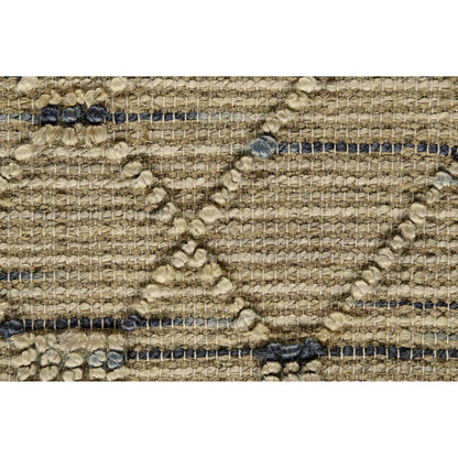 Orchid Bay Transitional Argyle Rug - 8708F by Feizy in tan, blue. Made from jute in a unique style.