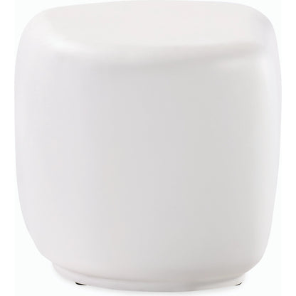 Pebble Outdoor End Table by Sunset West. Made from gfr concrete in a modern style.