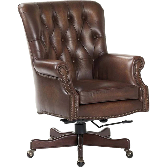 Merchant Swivel Tilt Desk Chair by Maitland-Smith. Made from unique in a traditional style.
