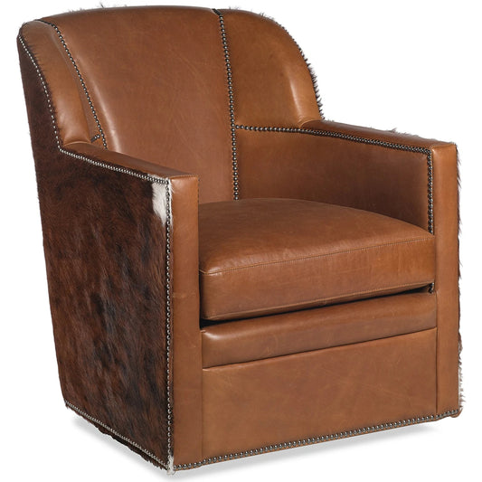 Bronson Swivel Chair by Maitland-Smith. Made from unique in a transitional style.