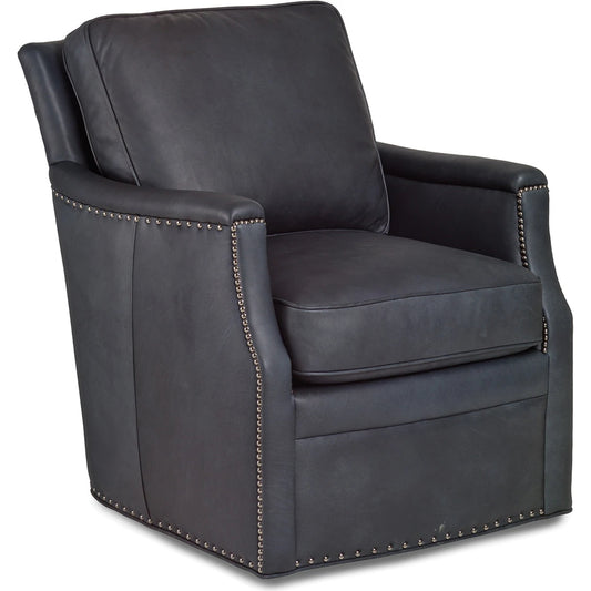 Thompson Swivel Chair by Maitland-Smith. Made from unique in a transitional style.