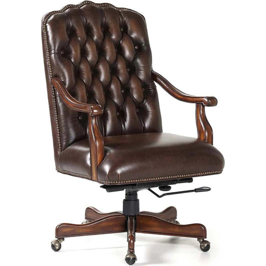 Johnson Swivel Tilt Desk Chair by Maitland-Smith. Made from unique in a traditional style.