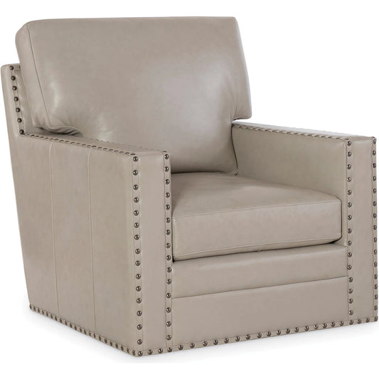 Grantham Swivel Chair by Maitland-Smith. Made from unique in a transitional style.