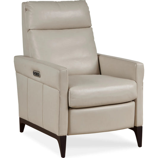 Killian Power Recliner by Maitland-Smith in cove gray mist. Made from unique in a transitional style.