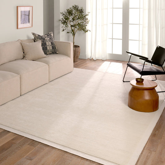 Racka RAC03 Indoor/Outdoor Rug by Jaipur Living in ivory. Made from 100% pet yarn in a unique style.
