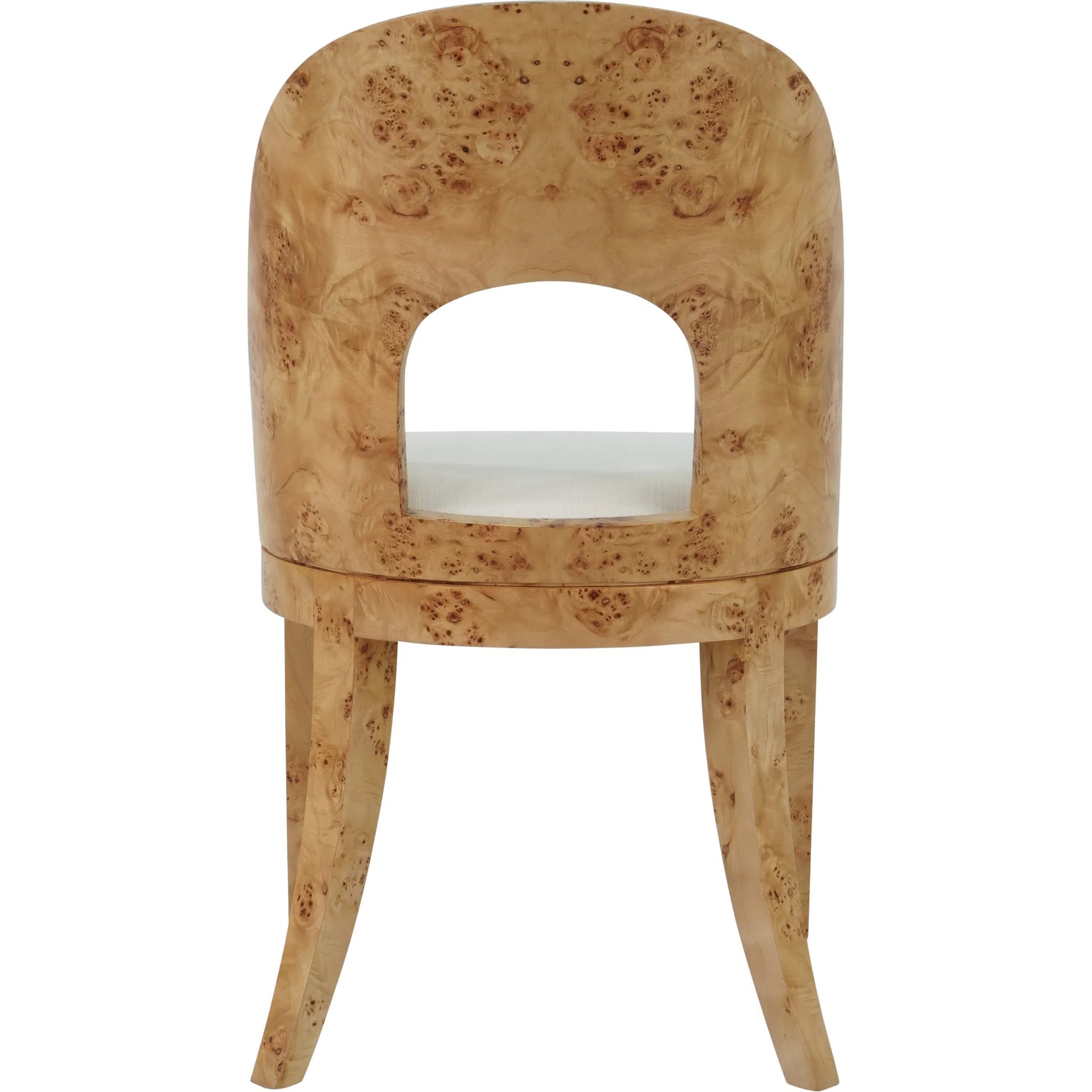 Rafferty Curved Back Wooden Dining Chair by Worlds Away. Made from solid wood in a modern style.