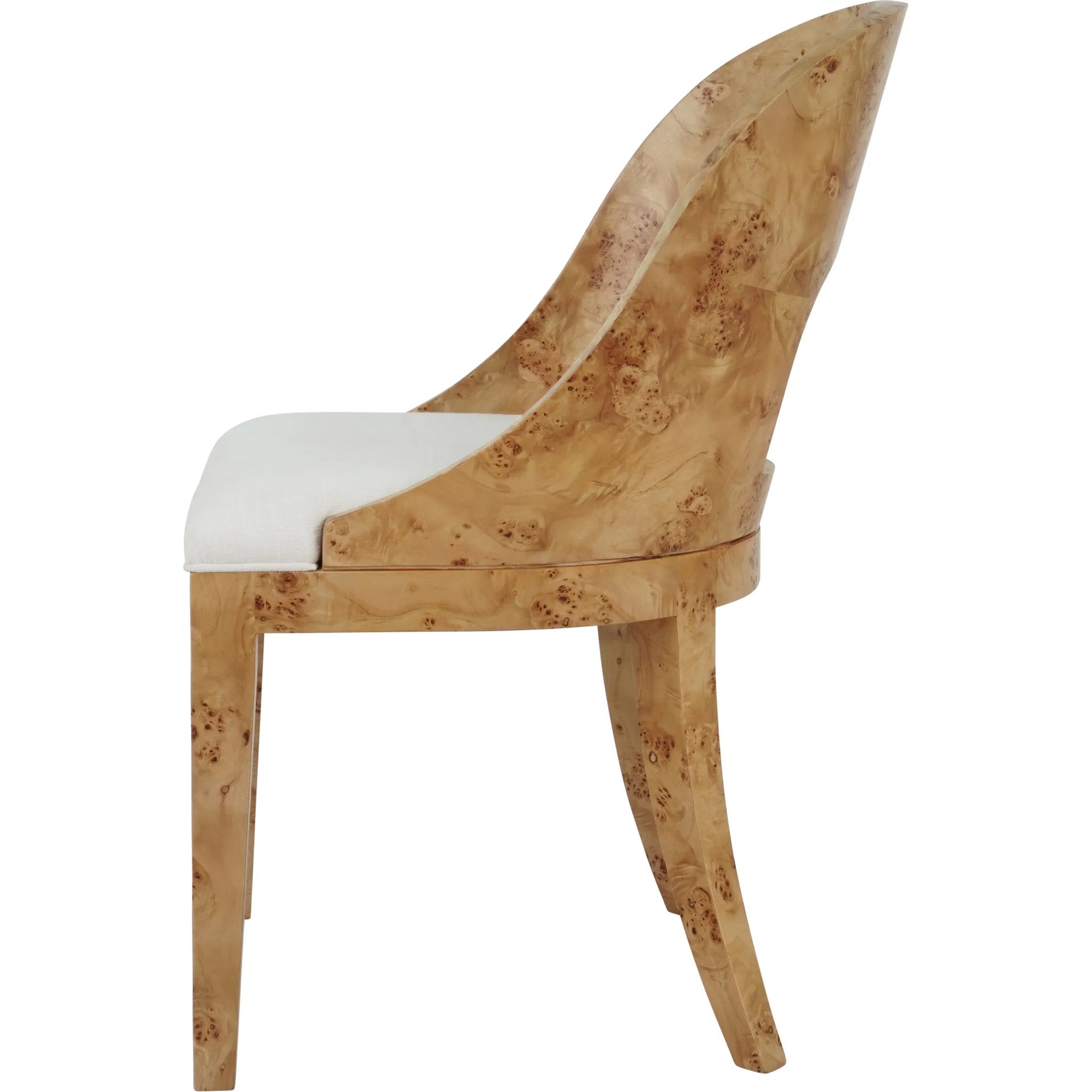 Rafferty Curved Back Wooden Dining Chair by Worlds Away. Made from solid wood in a modern style.