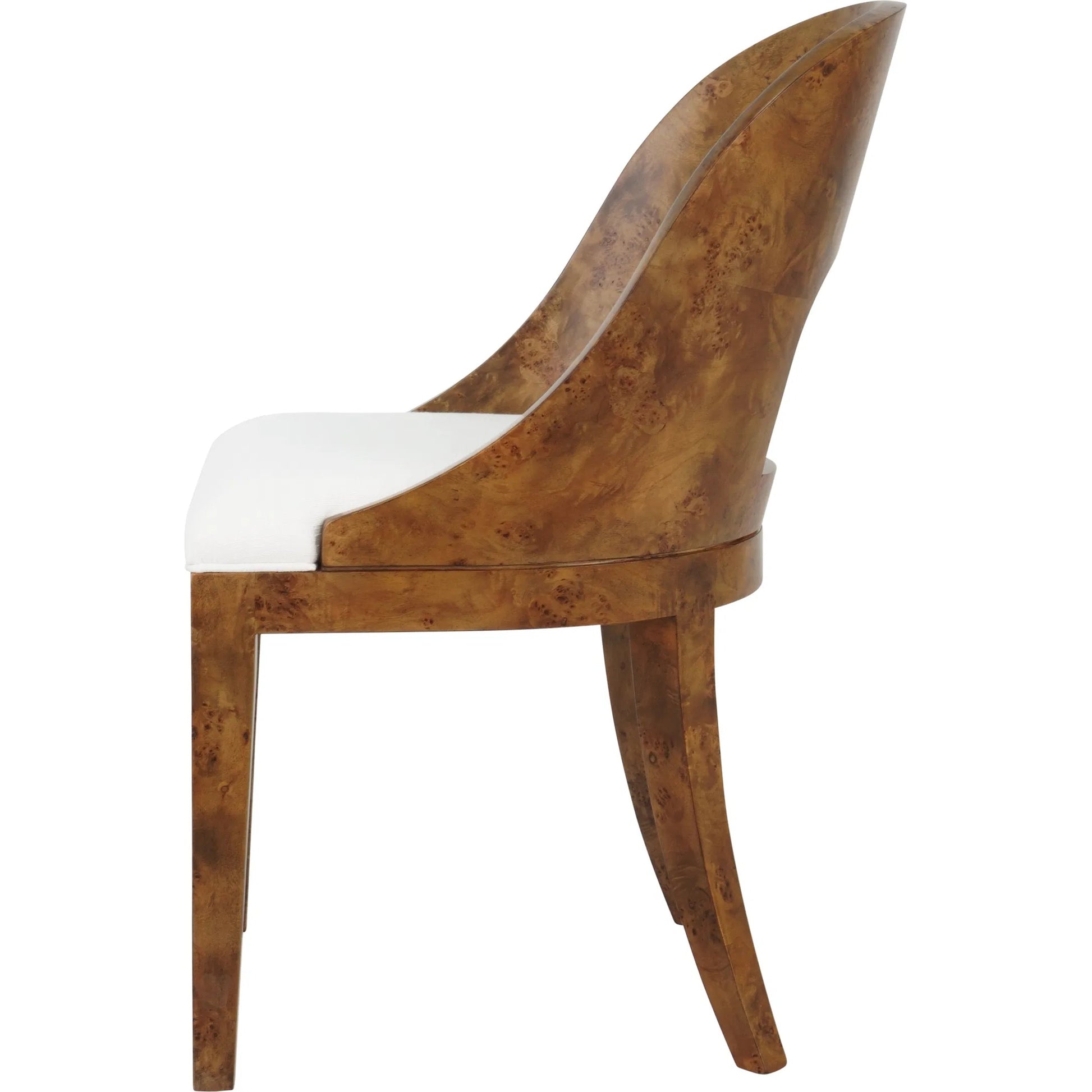 Rafferty Curved Back Wooden Dining Chair by Worlds Away. Made from solid wood in a modern style.