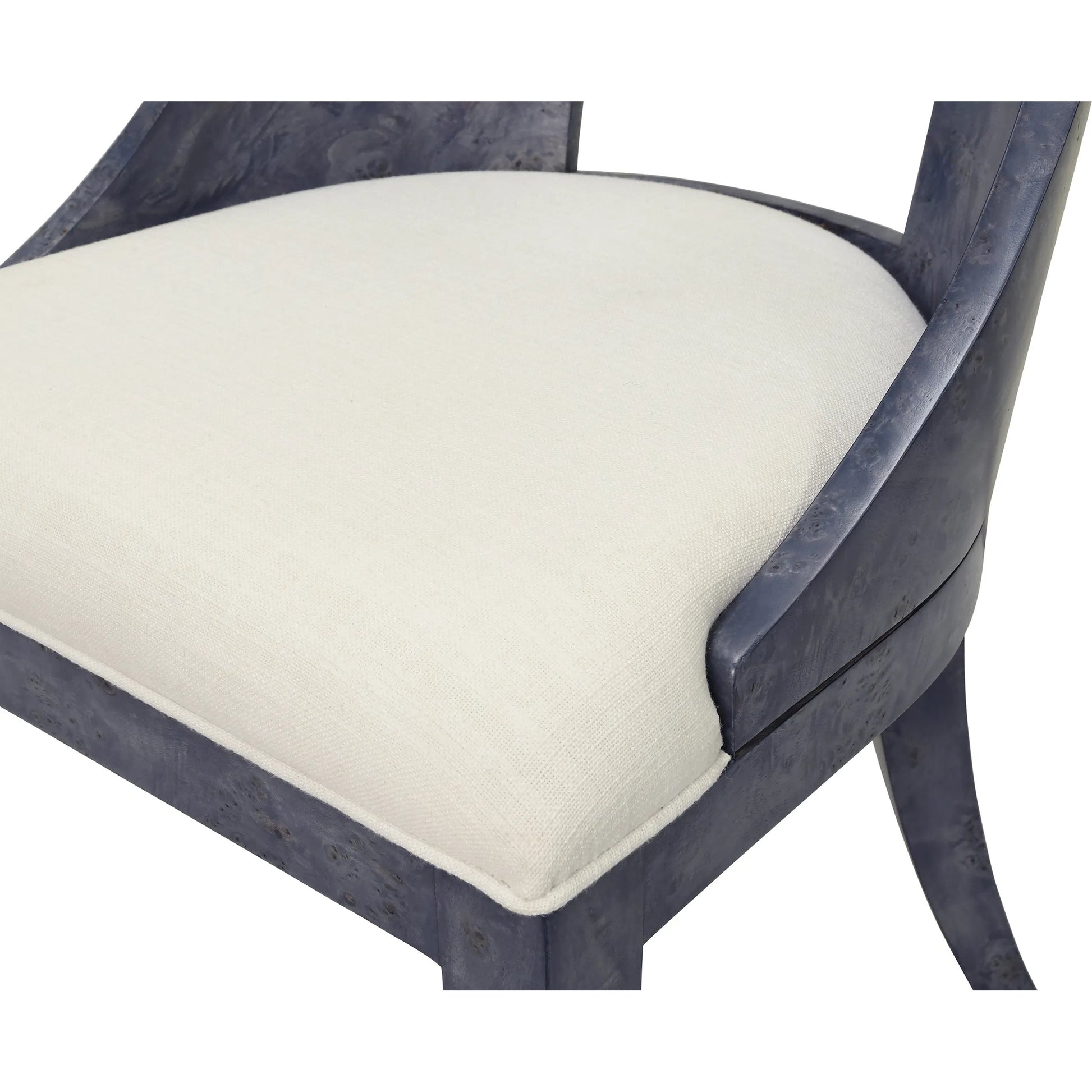 Rafferty Curved Back Wooden Dining Chair by Worlds Away. Made from solid wood in a modern style.