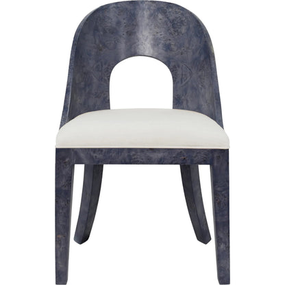 Rafferty Curved Back Wooden Dining Chair by Worlds Away. Made from solid wood in a modern style.