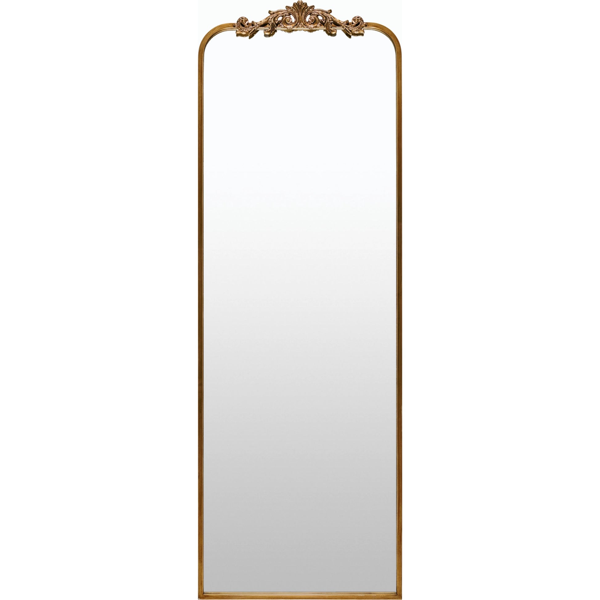 Aarlen Full Length Mirror by Surya in gold and antiqued. Made from iron in a traditional style.