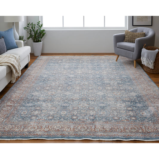 Marquette Transitional Oriental Rug - 39GTF by Feizy in blue, red. Made from unique in a unique style.