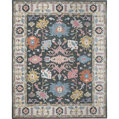 Springfield Traditional & Botanical SPF8A47F Rug by Feizy in gray, ivory, blue. Made from wool in a unique style.