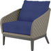 Marbella Outdoor Club Chair by Sunset West in graphite. Made from olefin rope in a modern style.