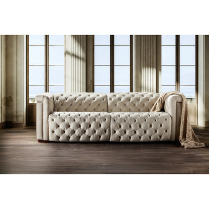 Savion Deux Sofa with Power Recliners and Power Headrests by Hooker Furniture in dark wood. Made from unique in a traditional style.