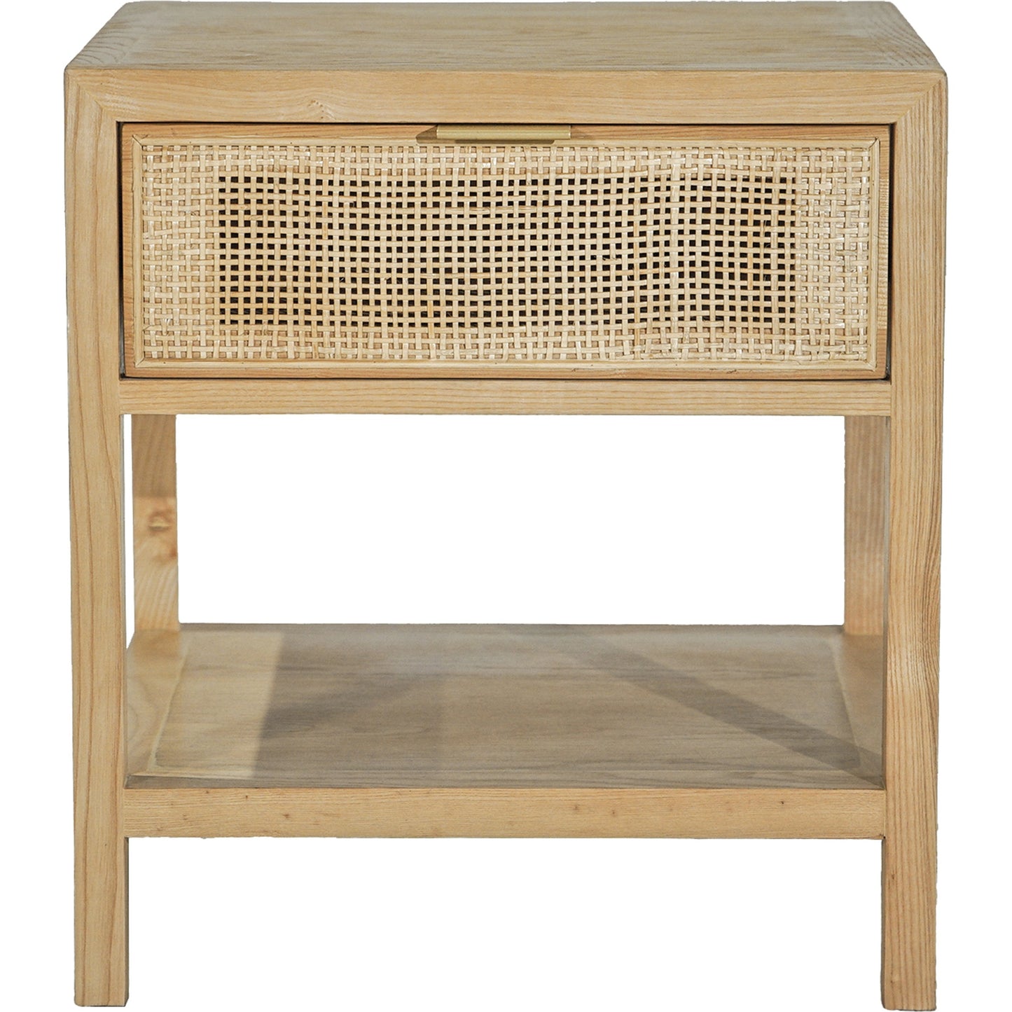 007 SI-2004399 | Additional Silo | Rattan Side Table by LH Imports in natural and natural, brass. Made from oak, oak veneer, wicker, metal in a cottage & farmhouse style.