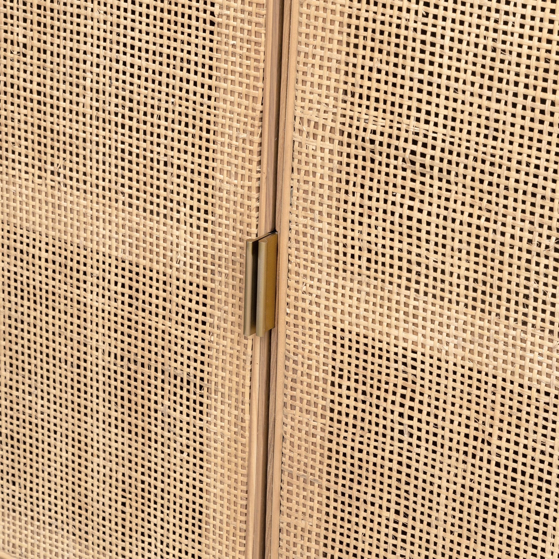 Rattan Sideboard by LH Imports in natural and natural, brass. Made from oak, oak veneer, wicker, metal in a cottage & farmhouse style.