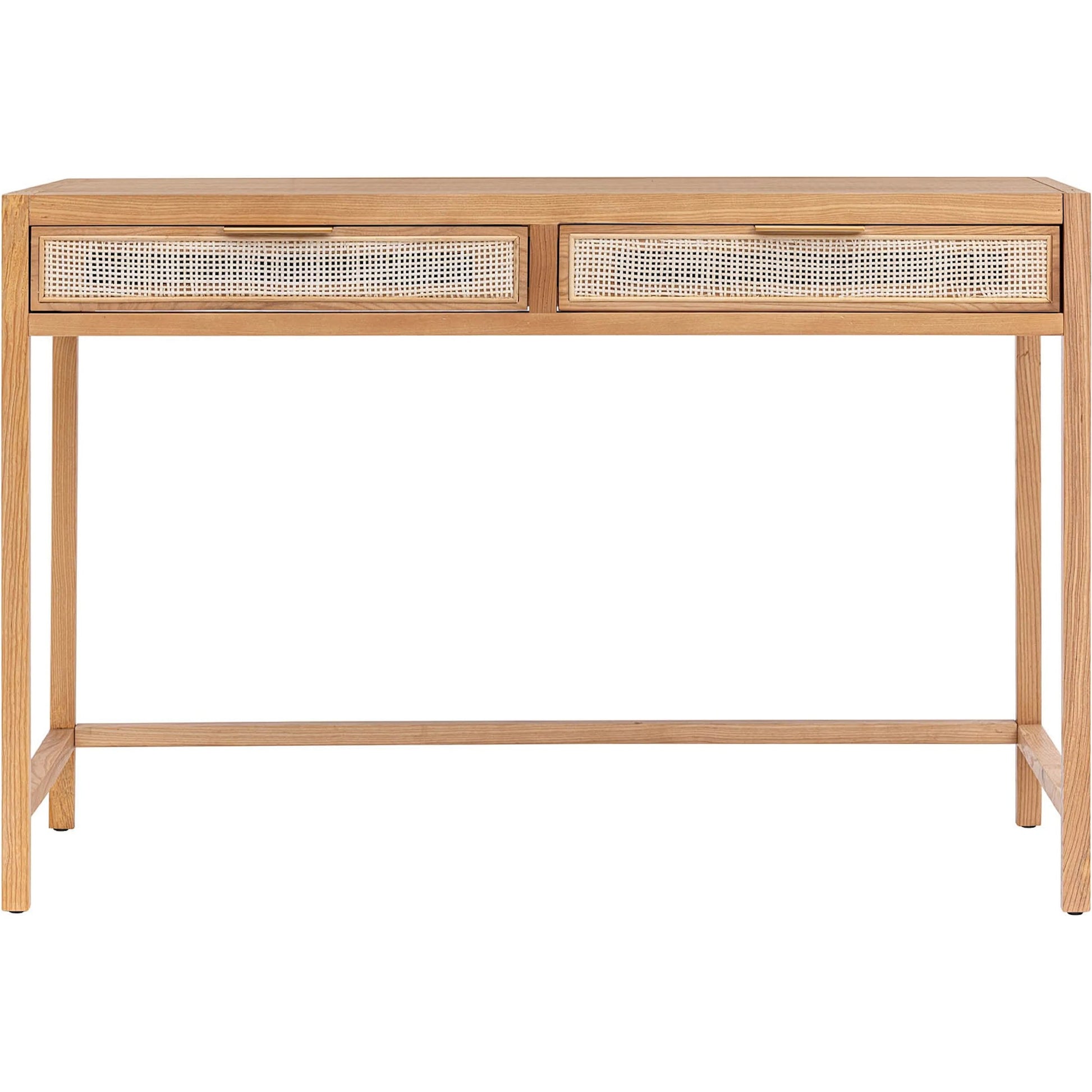 Rattan Desk by LH Imports. Made from oak, oak veneer, wicker, metal in a modern style.
