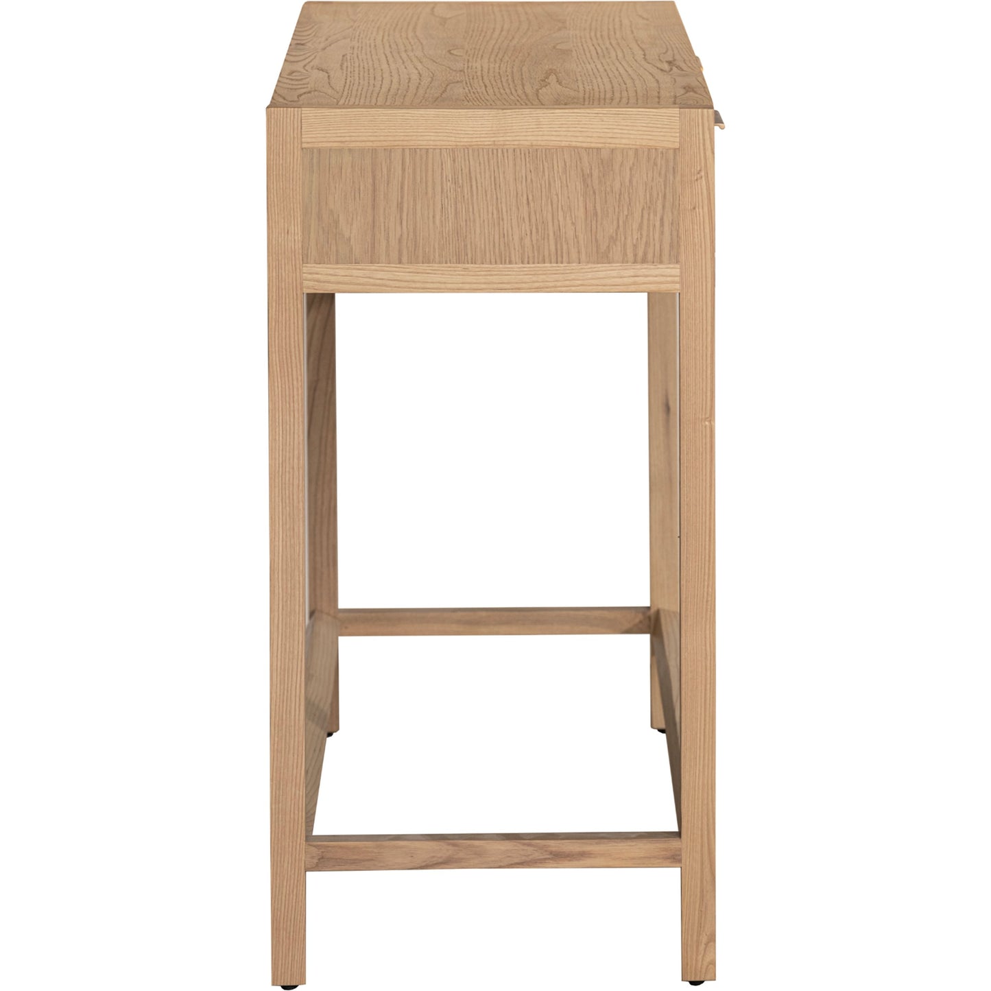 005 SI-2004393 | Additional Silo | Rattan Console Table by LH Imports in natural and natural, brass. Made from oak, oak veneer, wicker, metal in a modern style.