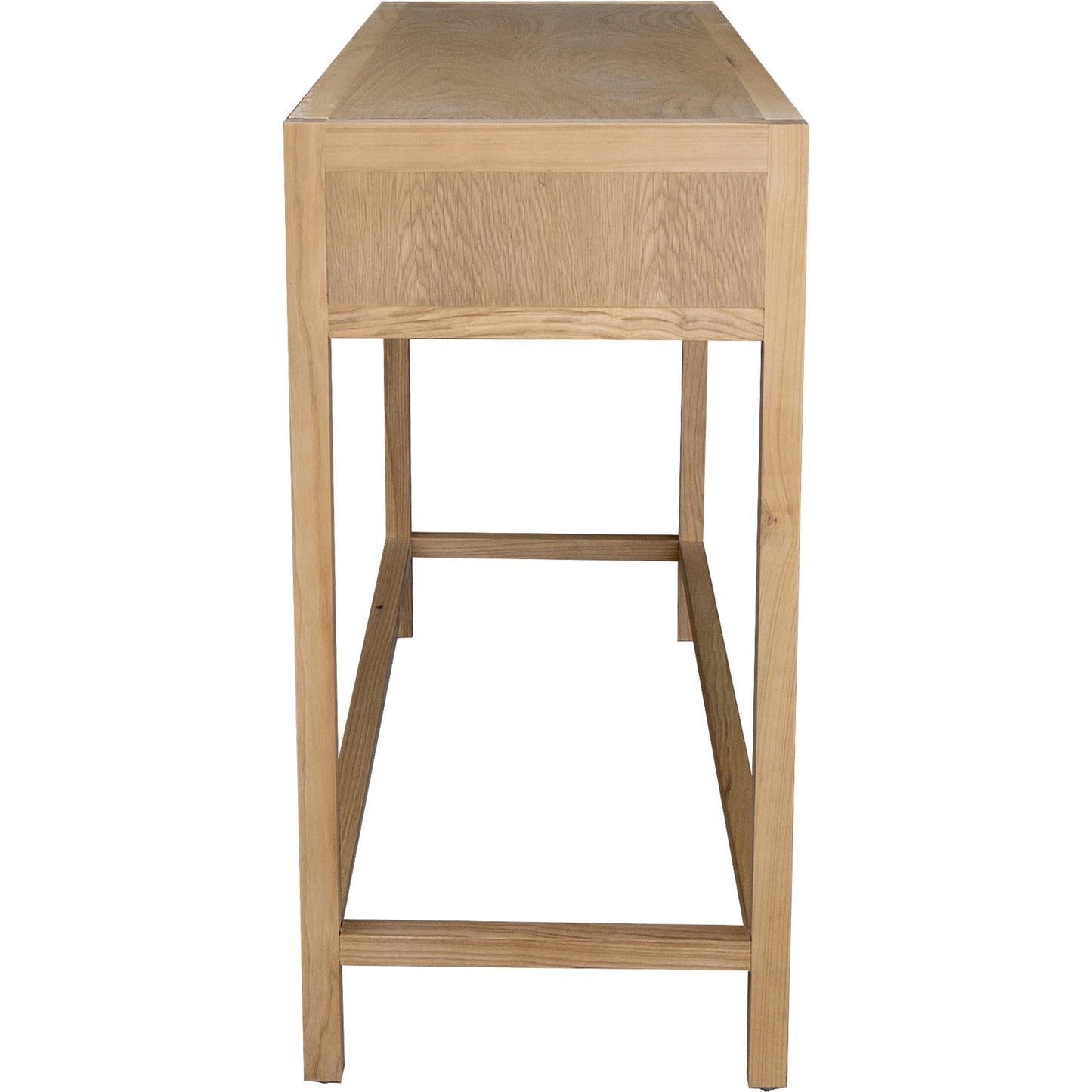 004 SI-2004393 | Additional Silo | Rattan Console Table by LH Imports in natural and natural, brass. Made from oak, oak veneer, wicker, metal in a modern style.