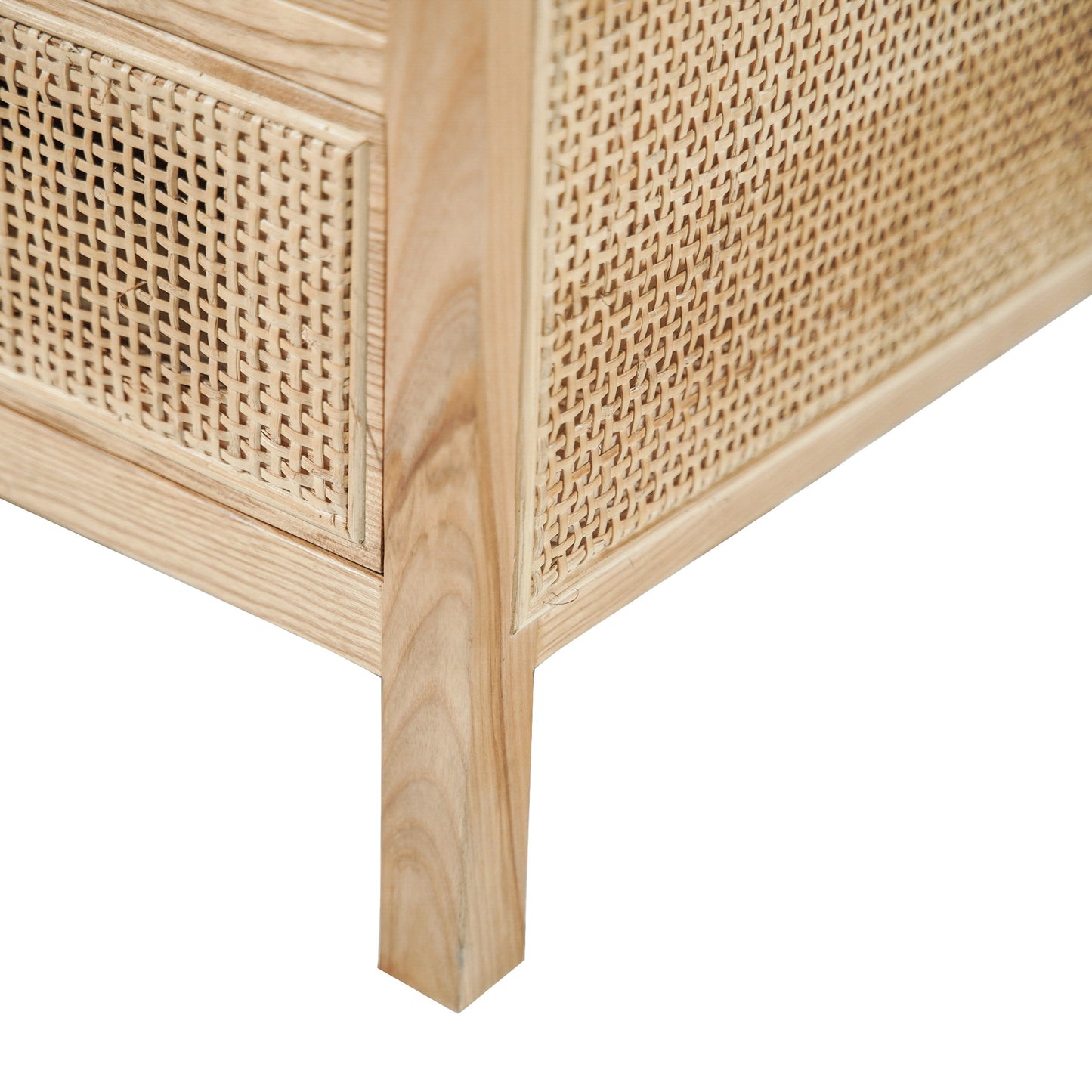 003 SI-2004392 | Additional Silo | Rattan Coffee Table by LH Imports in natural and natural, brass. Made from oak, oak veneer, wicker, metal in a modern style.